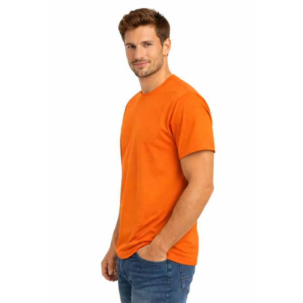 Męska koszulka T-shirt 100% miękka bawełna pomarańczowa roz. 3XL